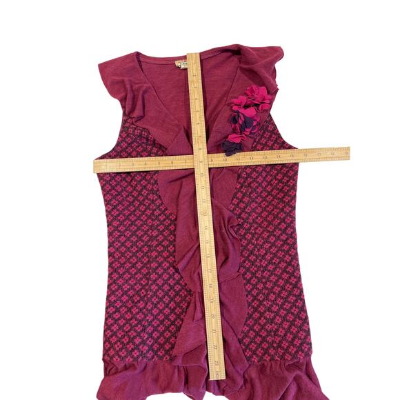 Lulumari Wool Blend Flounce Vest Women's Size S Whimsygoth, Steampunk, Fairy - Picture 8 of 10